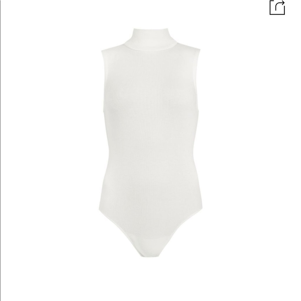 ALLSAINTS mock neck white bodysuit
